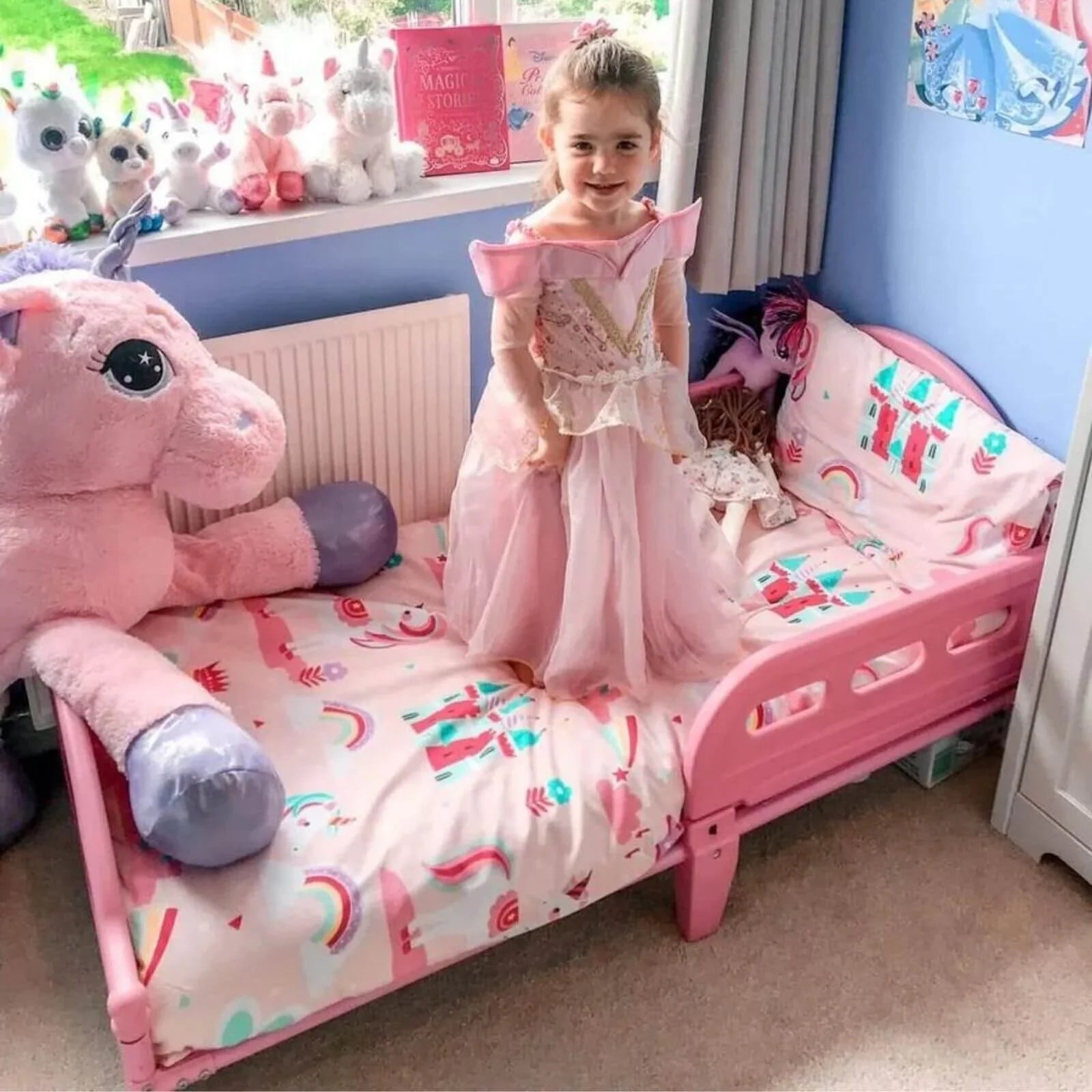 Bloomsbury Mill Single Duvet Set - Magic Unicorn - mezetto ebebek ebebek