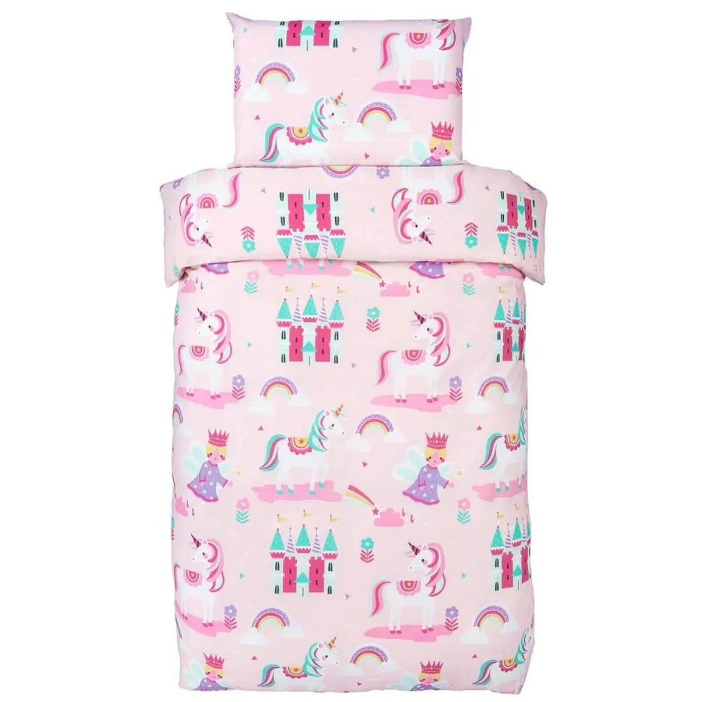 Bloomsbury Mill Single Duvet Set - Magic Unicorn - mezetto ebebek ebebek