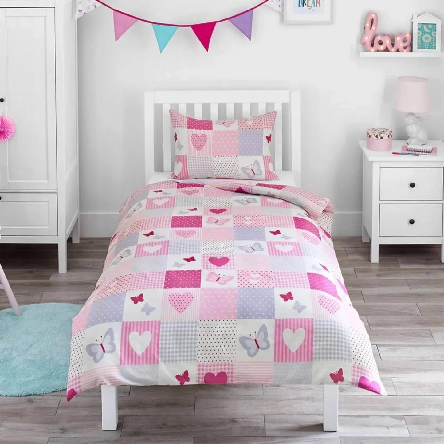 Bloomsbury Mill Single Duvet Set - Patchwork - mezetto ebebek ebebek