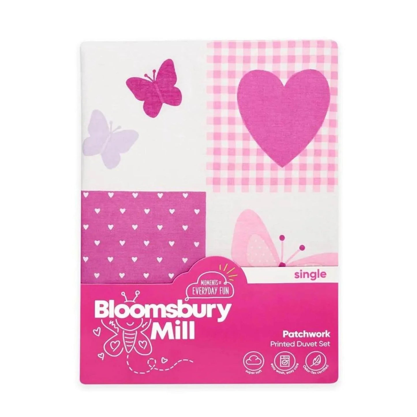 Bloomsbury Mill Single Duvet Set - Patchwork - mezetto ebebek ebebek
