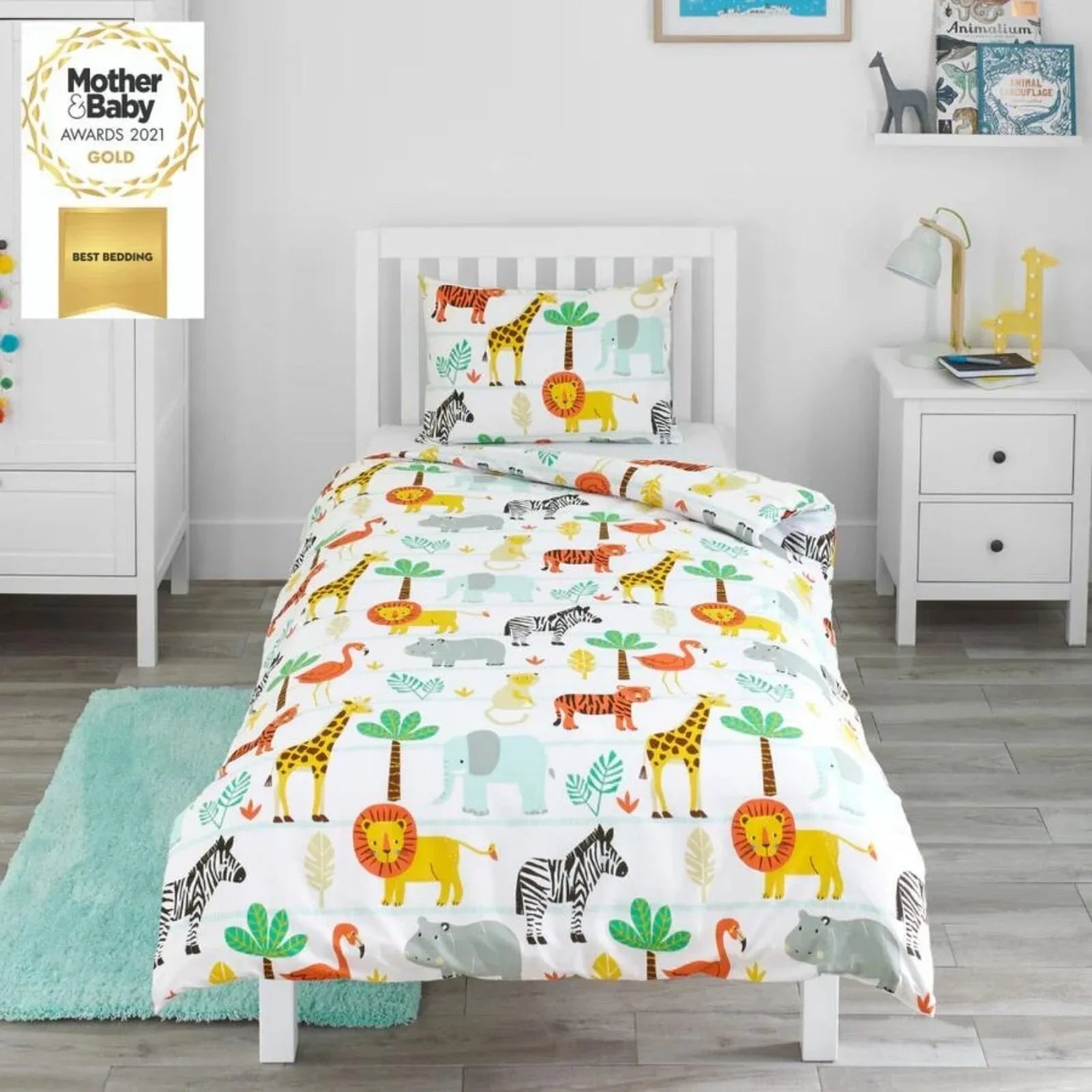 Bloomsbury Mill Single Duvet Set - Safari Adventure - mezetto ebebek ebebek