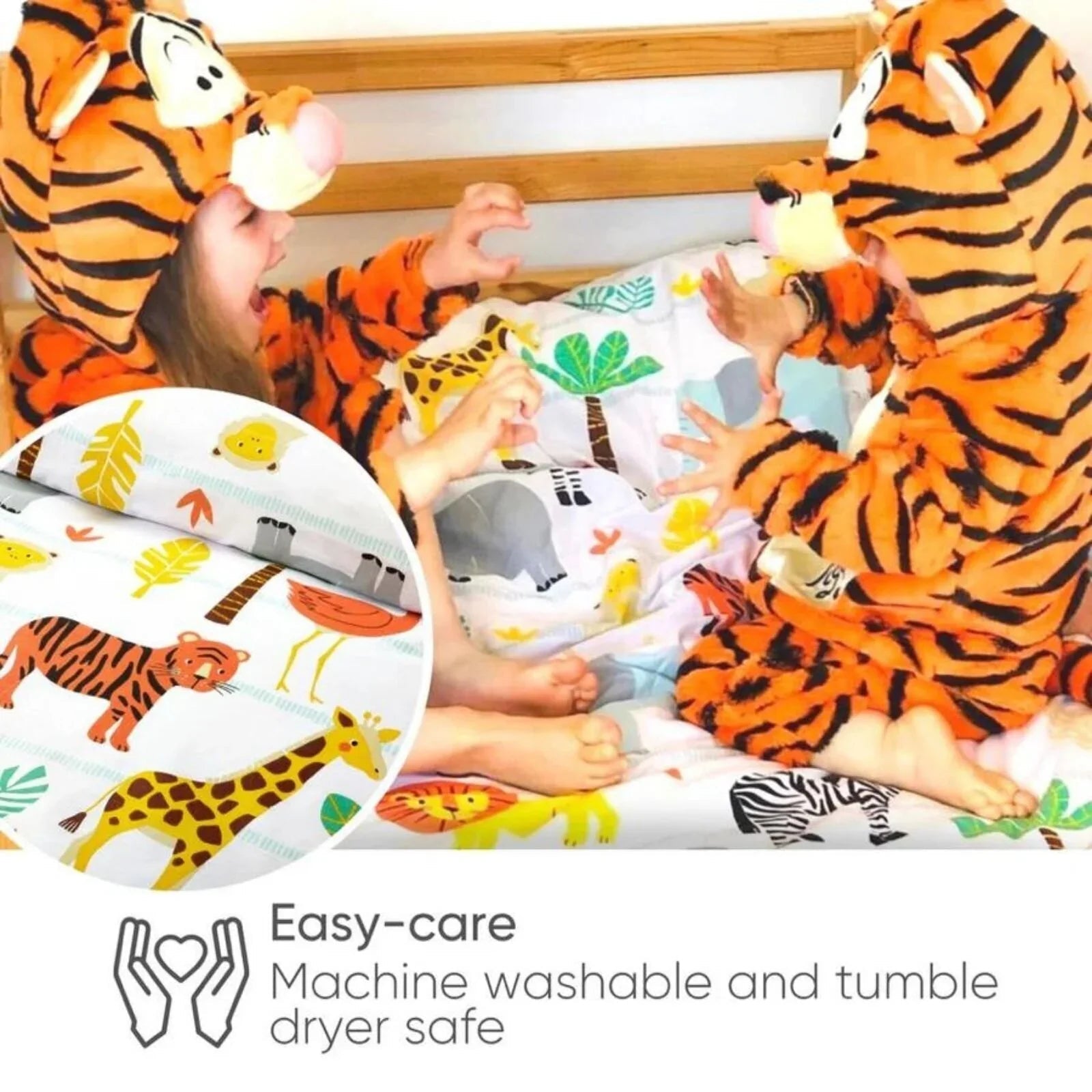 Bloomsbury Mill Single Duvet Set - Safari Adventure - mezetto ebebek ebebek