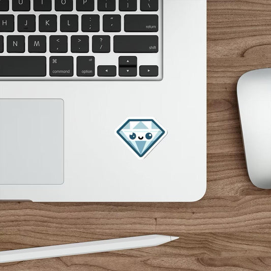 Blue Diamond Cartoon Sticker – Waterproof Vinyl - mezetto KEOLIX KEOLIX
