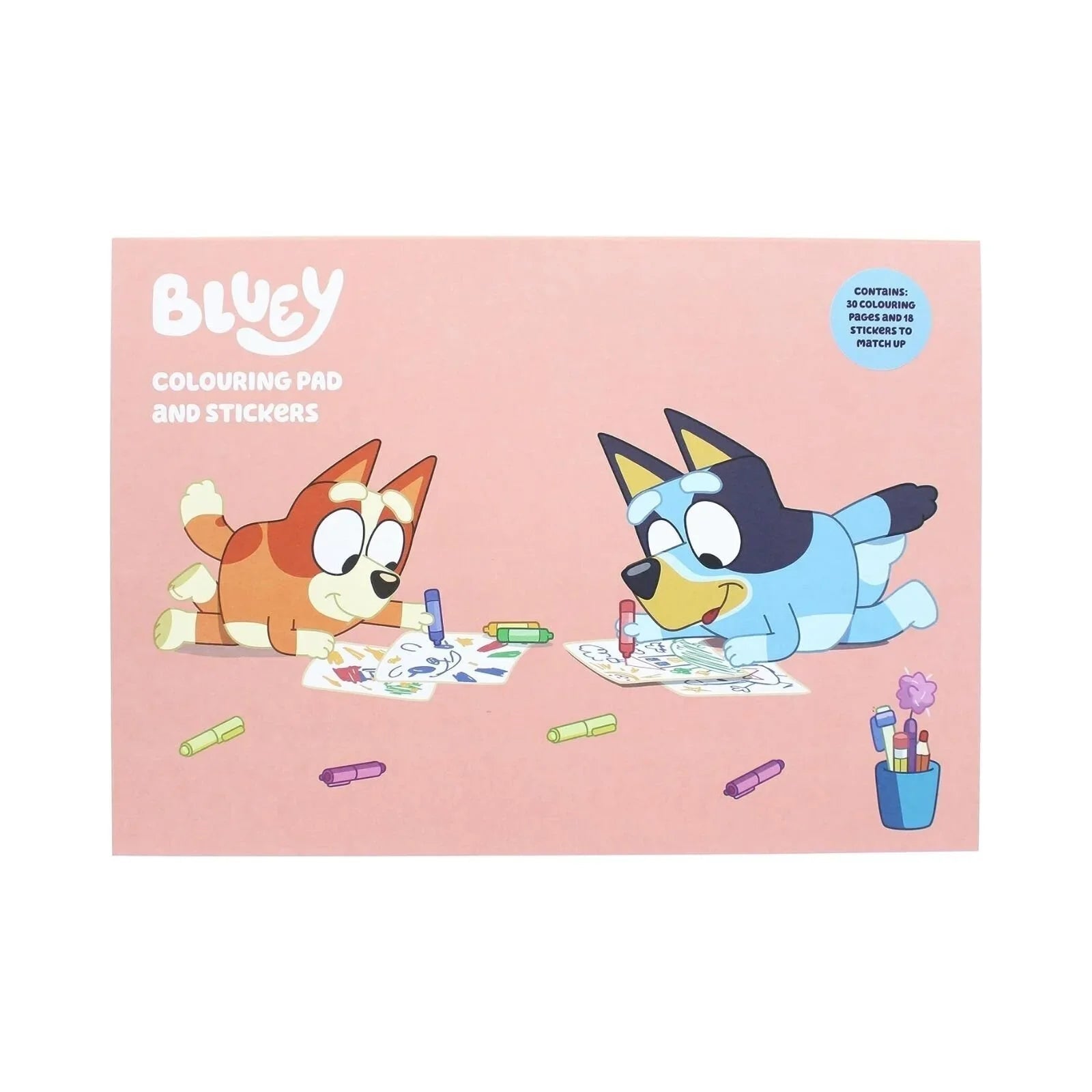 Bluey A4 Colouring Pad - mezetto ebebek ebebek