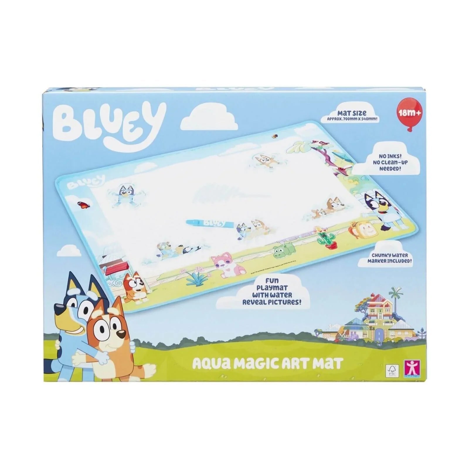 Bluey Aquamagic Art Mat - mezetto ebebek ebebek