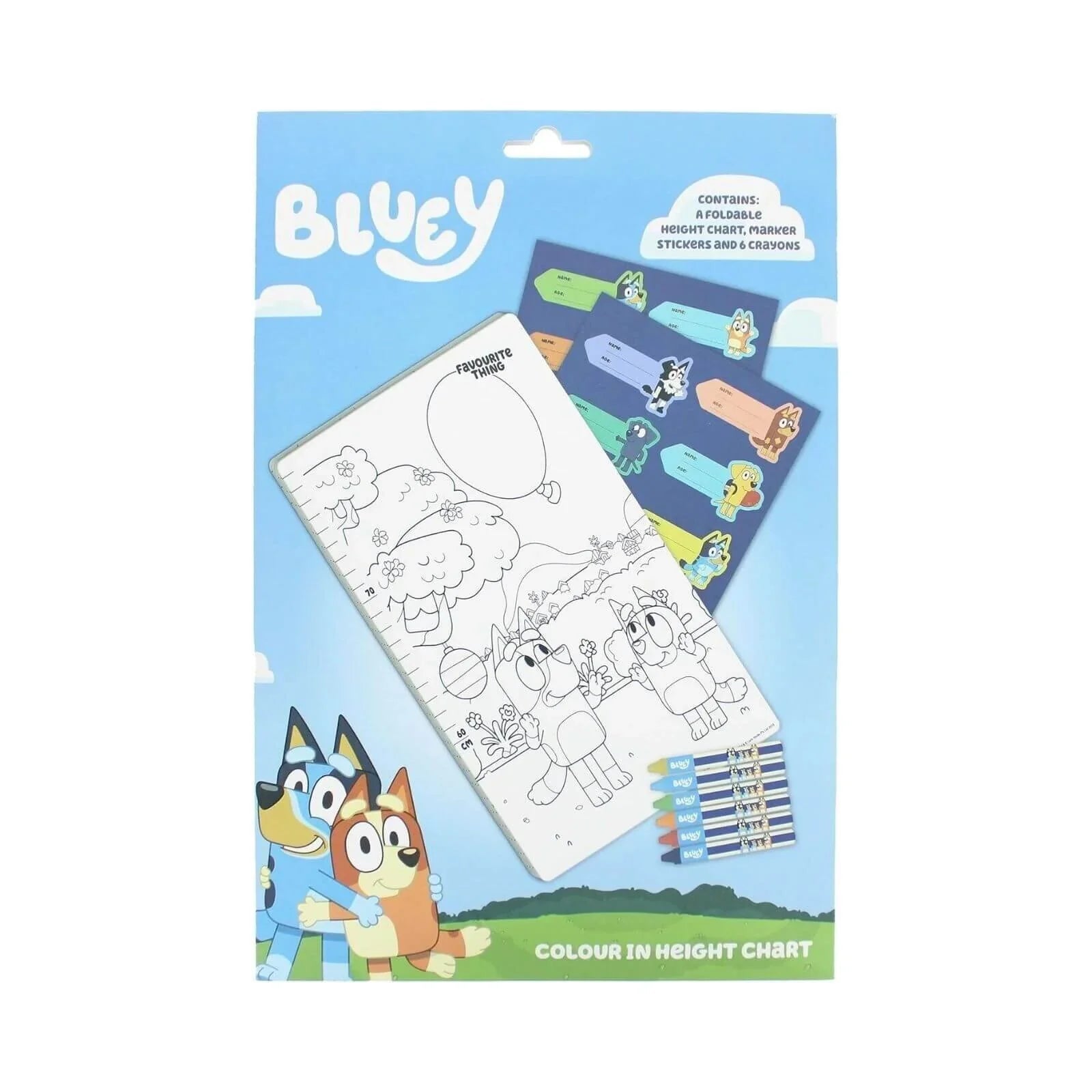 Bluey Height Chart - mezetto ebebek ebebek