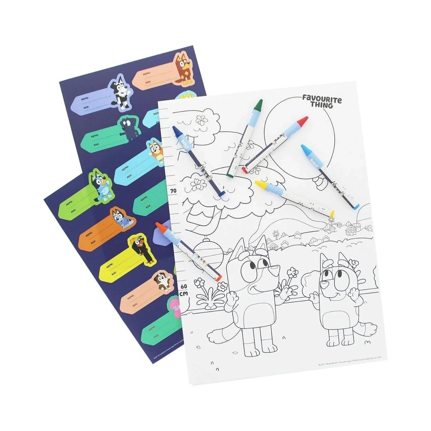 Bluey Height Chart - mezetto ebebek ebebek