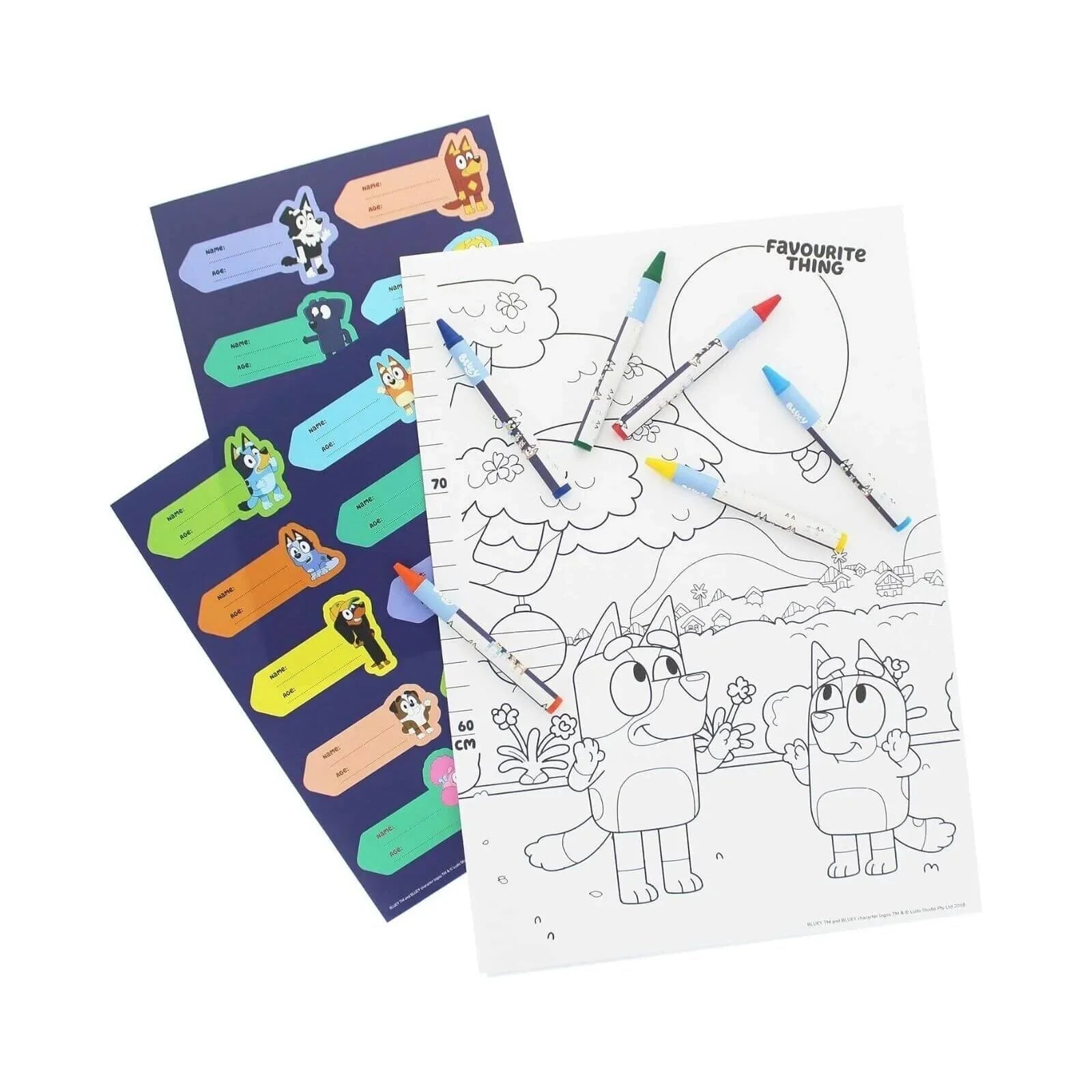 Bluey Height Chart - mezetto ebebek ebebek