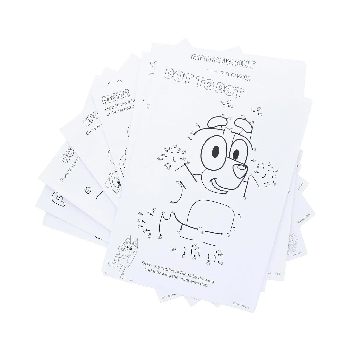 Bluey Poster Activity Set - mezetto ebebek ebebek