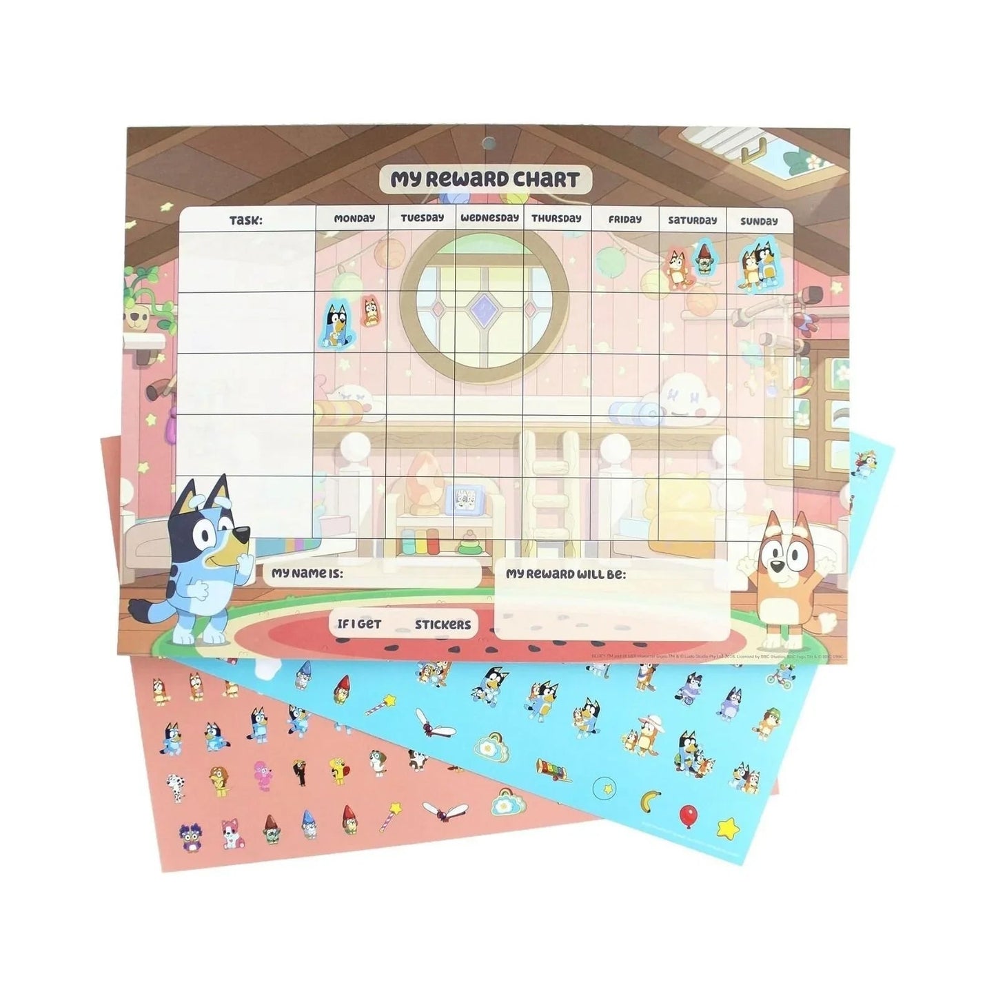 Bluey Reward Chart - mezetto ebebek ebebek