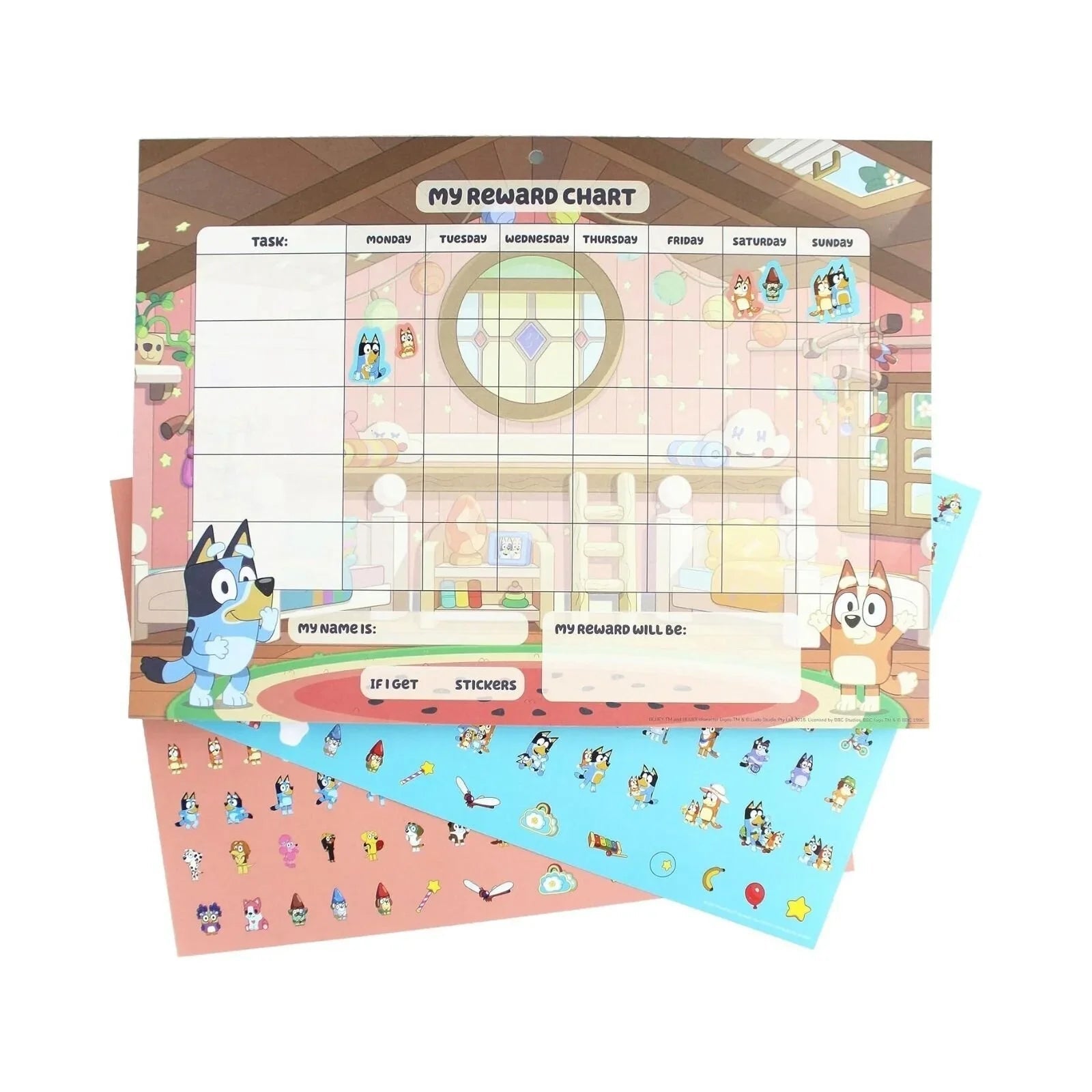 Bluey Reward Chart - mezetto ebebek ebebek
