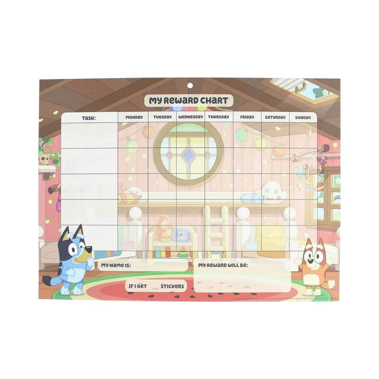 Bluey Reward Chart - mezetto ebebek ebebek