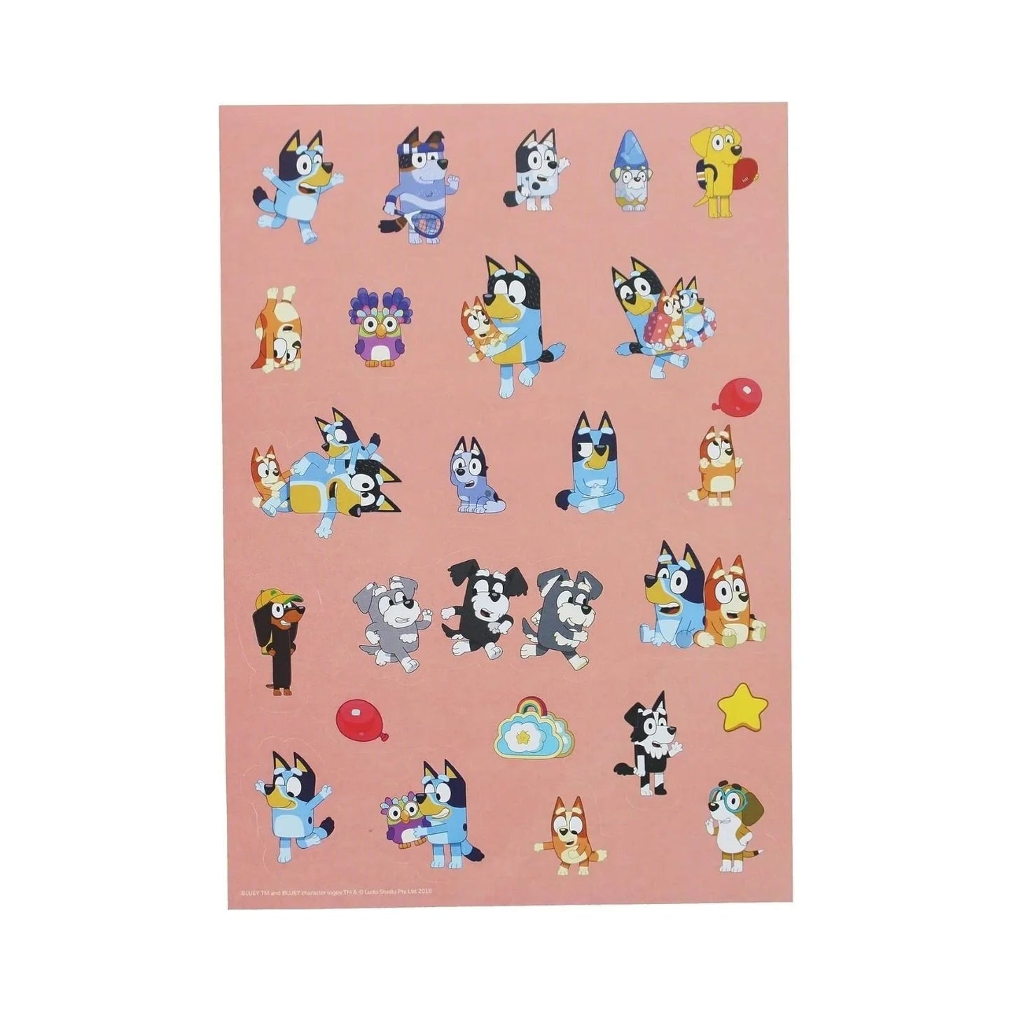 Bluey Stick & Stamp Set - mezetto ebebek ebebek