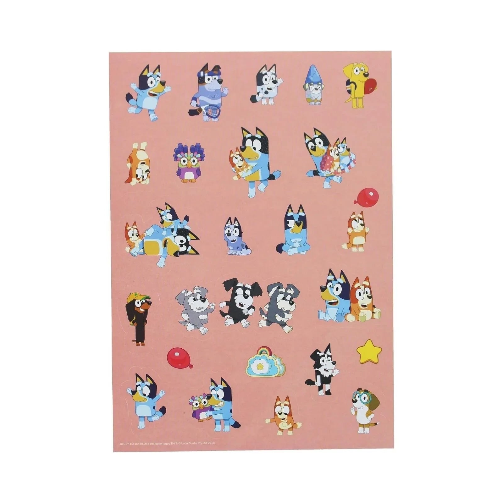 Bluey Stick & Stamp Set - mezetto ebebek ebebek