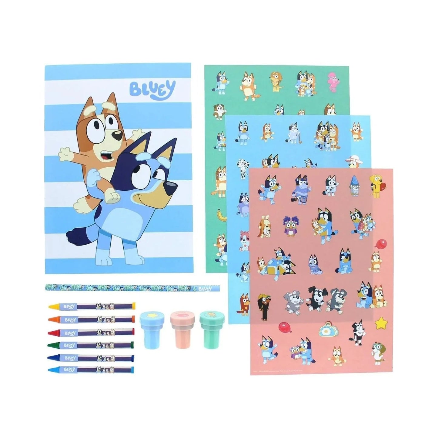 Bluey Stick & Stamp Set - mezetto ebebek ebebek