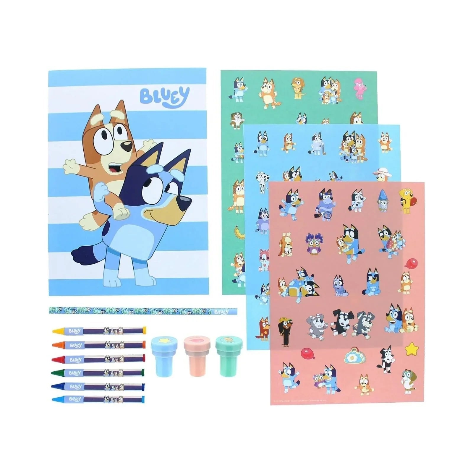 Bluey Stick & Stamp Set - mezetto ebebek ebebek