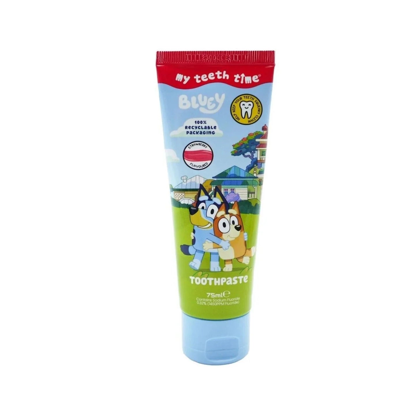 Bluey Strawberry Flavour Toothpaste 75ml - mezetto ebebek ebebek