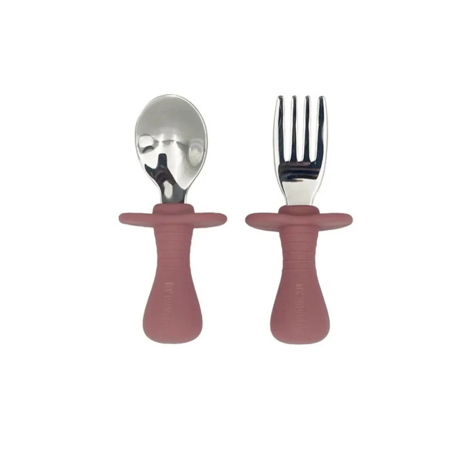 BLW Essentials Toddler Cutlery Set - Dusty Rose - mezetto ebebek ebebek