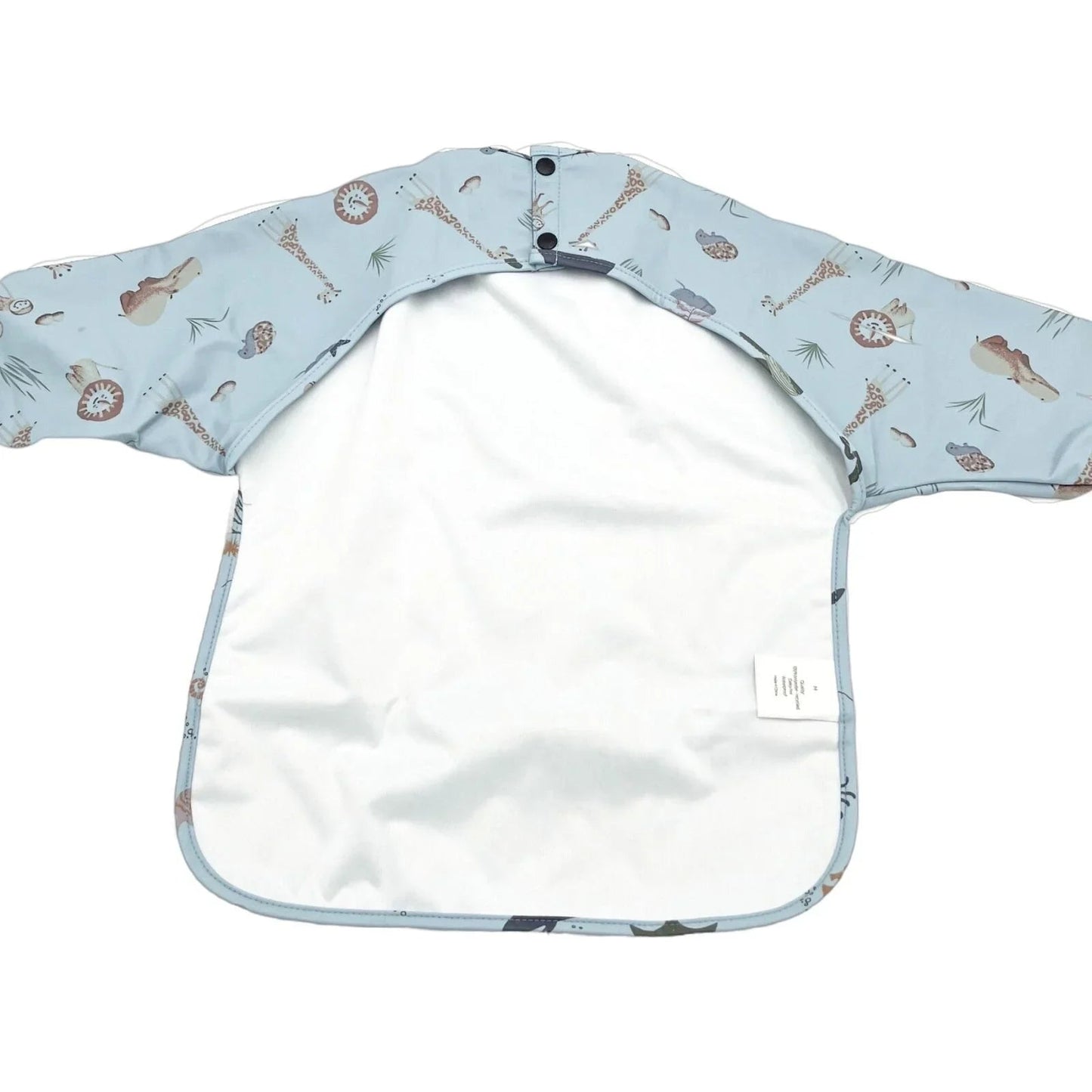BLW Essentials Waterproof Long Sleeved Coverall Bib - Blue - mezetto ebebek ebebek