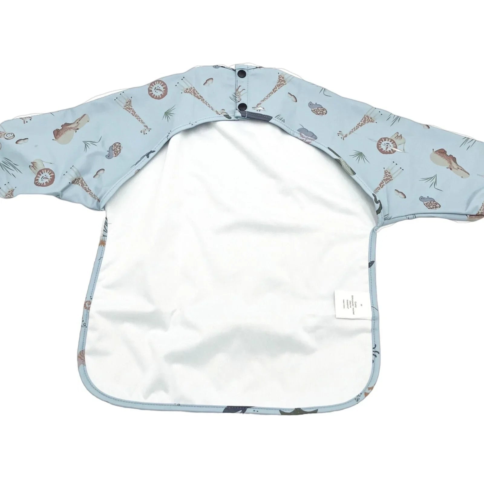BLW Essentials Waterproof Long Sleeved Coverall Bib - Blue - mezetto ebebek ebebek