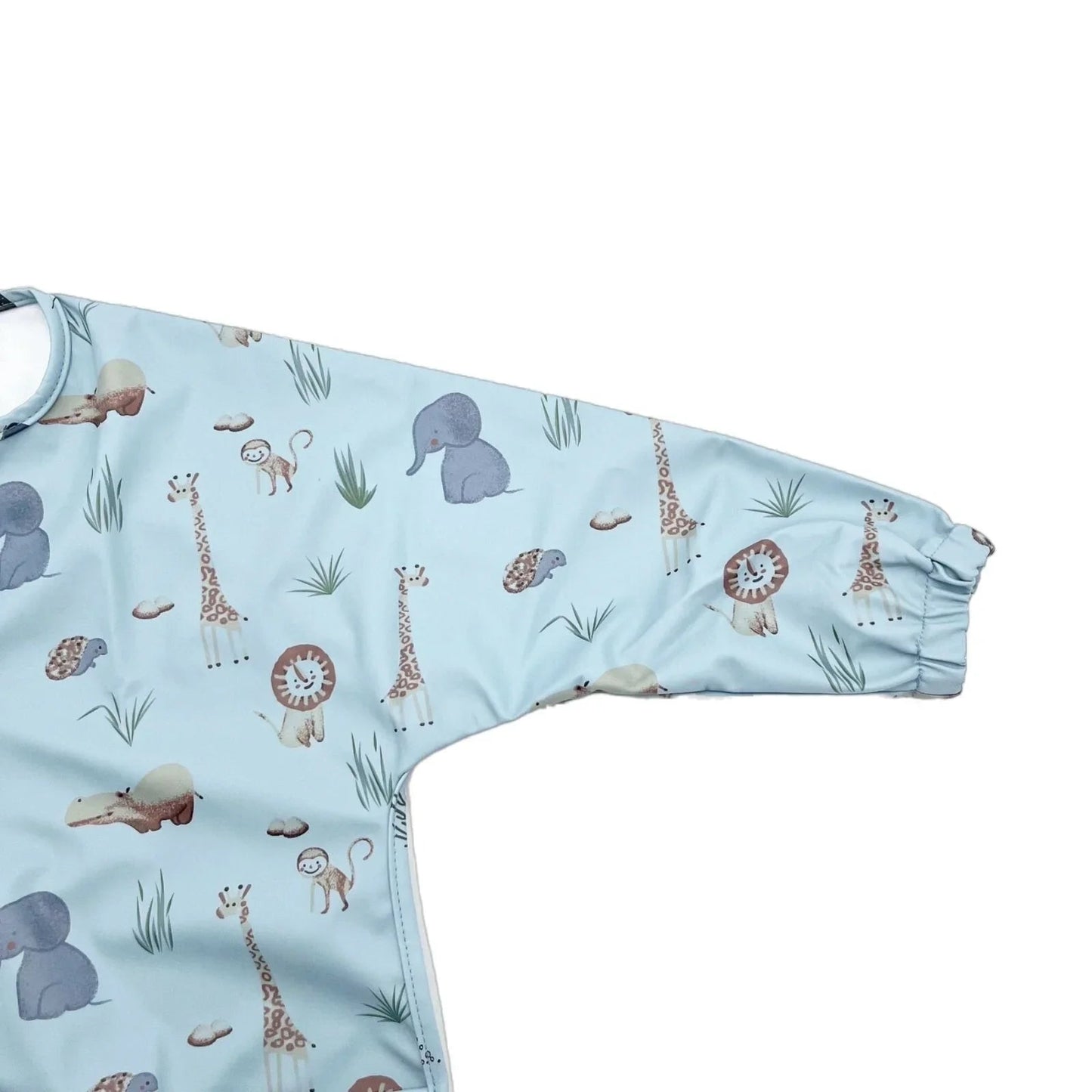 BLW Essentials Waterproof Long Sleeved Coverall Bib - Blue - mezetto ebebek ebebek