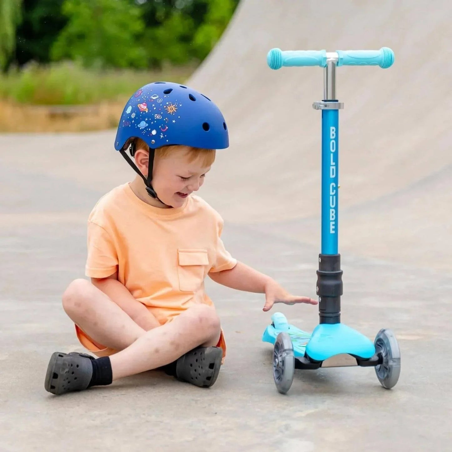 BOLDCUBE Helmet (S) - Blue - mezetto ebebek ebebek