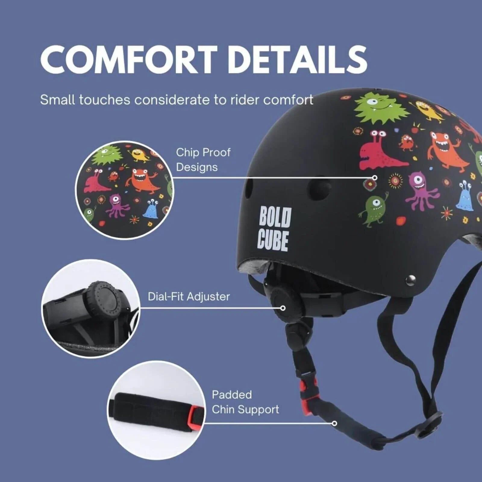BOLDCUBE Helmet (S) - Blue - mezetto ebebek ebebek