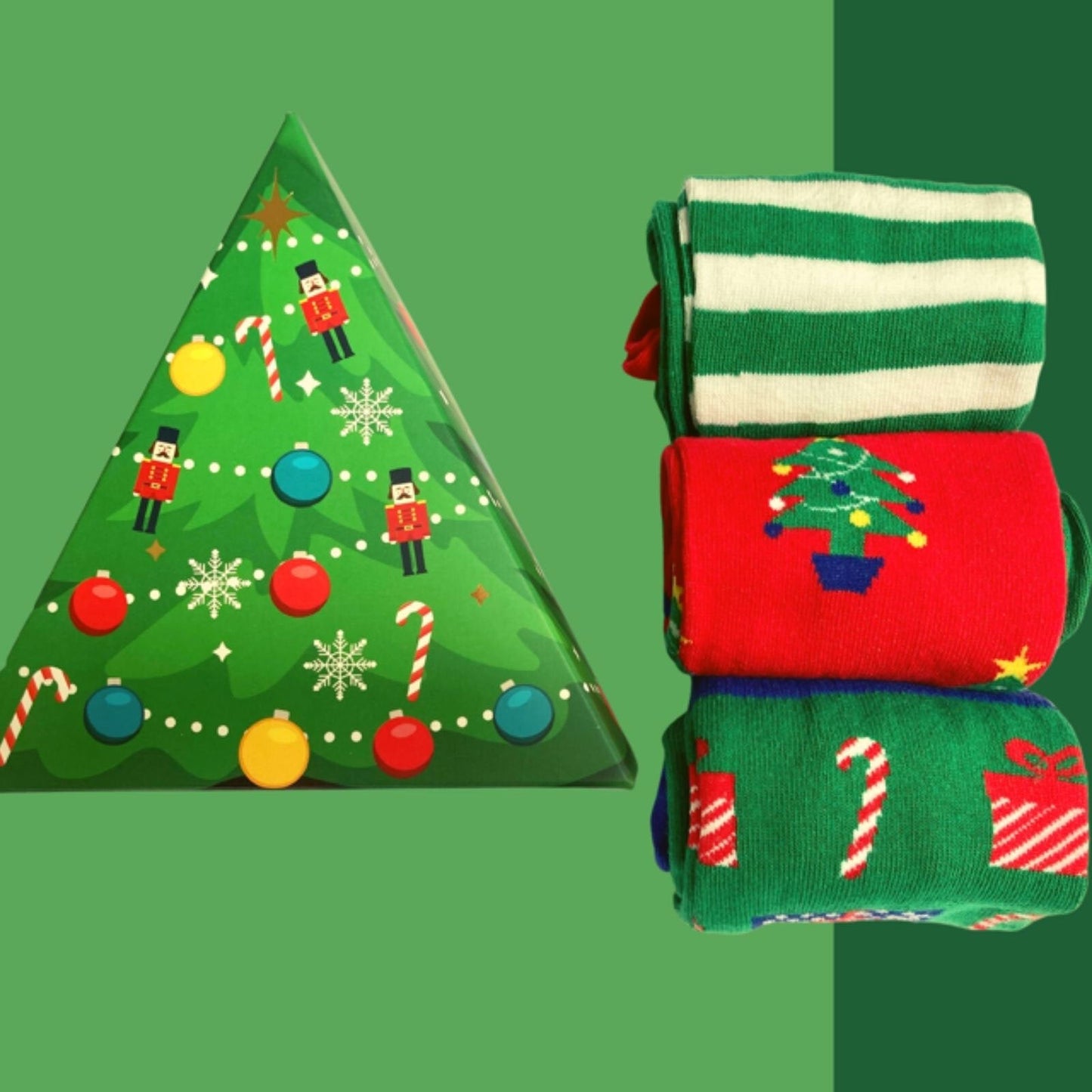 Boxt Socks Unisex Xmas Tree 3 pcs - mezetto ebebek ebebek