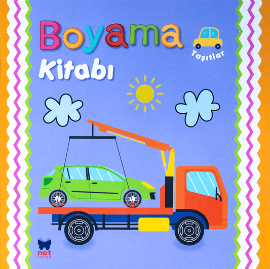 Boyama Kitabı Boya - Kopart - Taşıtlar - Net Çocuk Yayınları Kitap