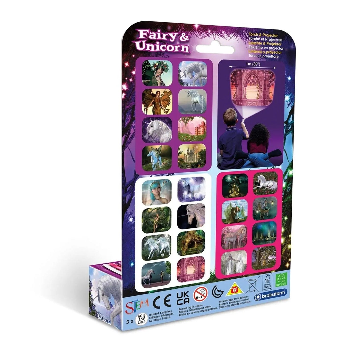 Brainstorm Torch and Projector - Fairy & Unicorn - mezetto ebebek ebebek