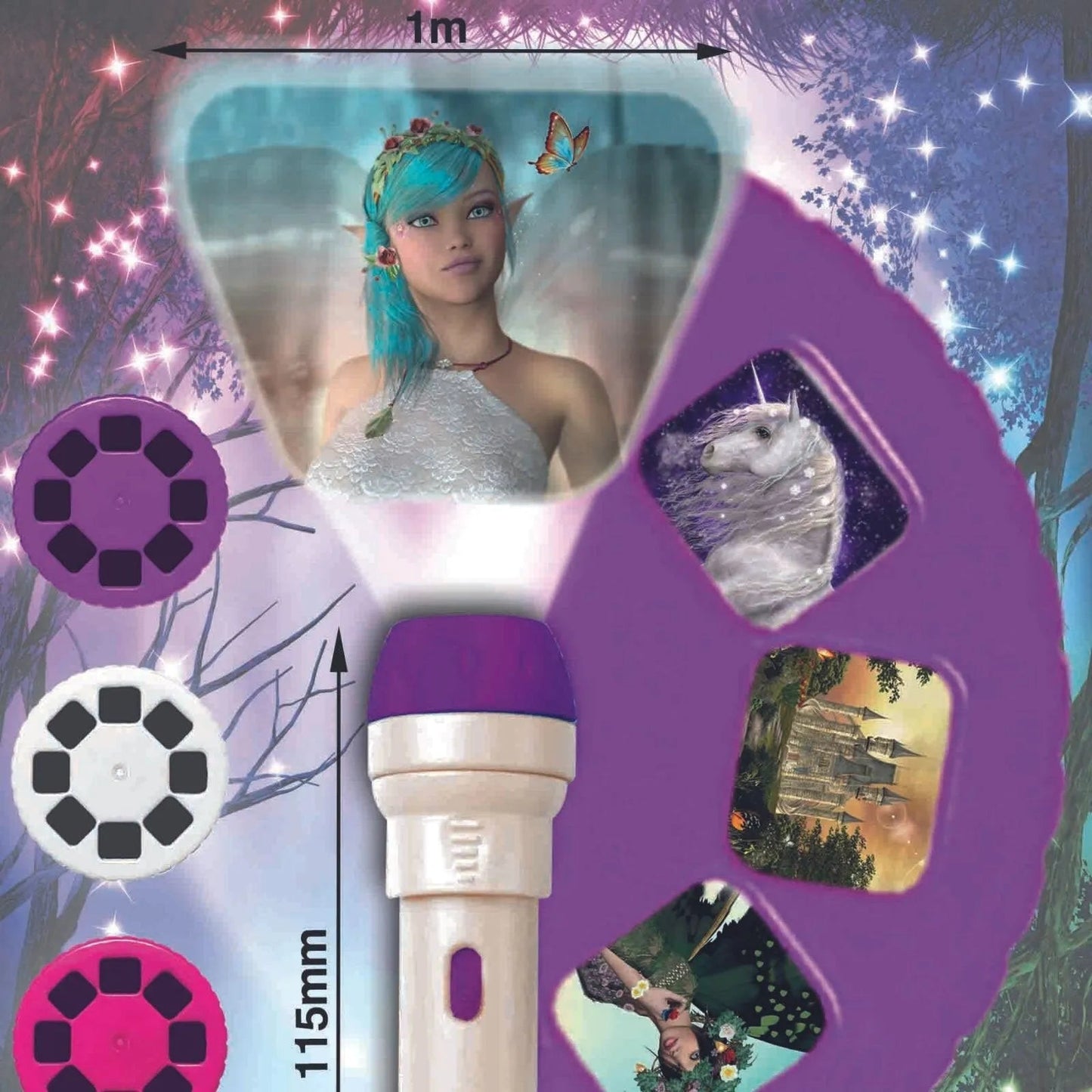 Brainstorm Torch and Projector - Fairy & Unicorn - mezetto ebebek ebebek