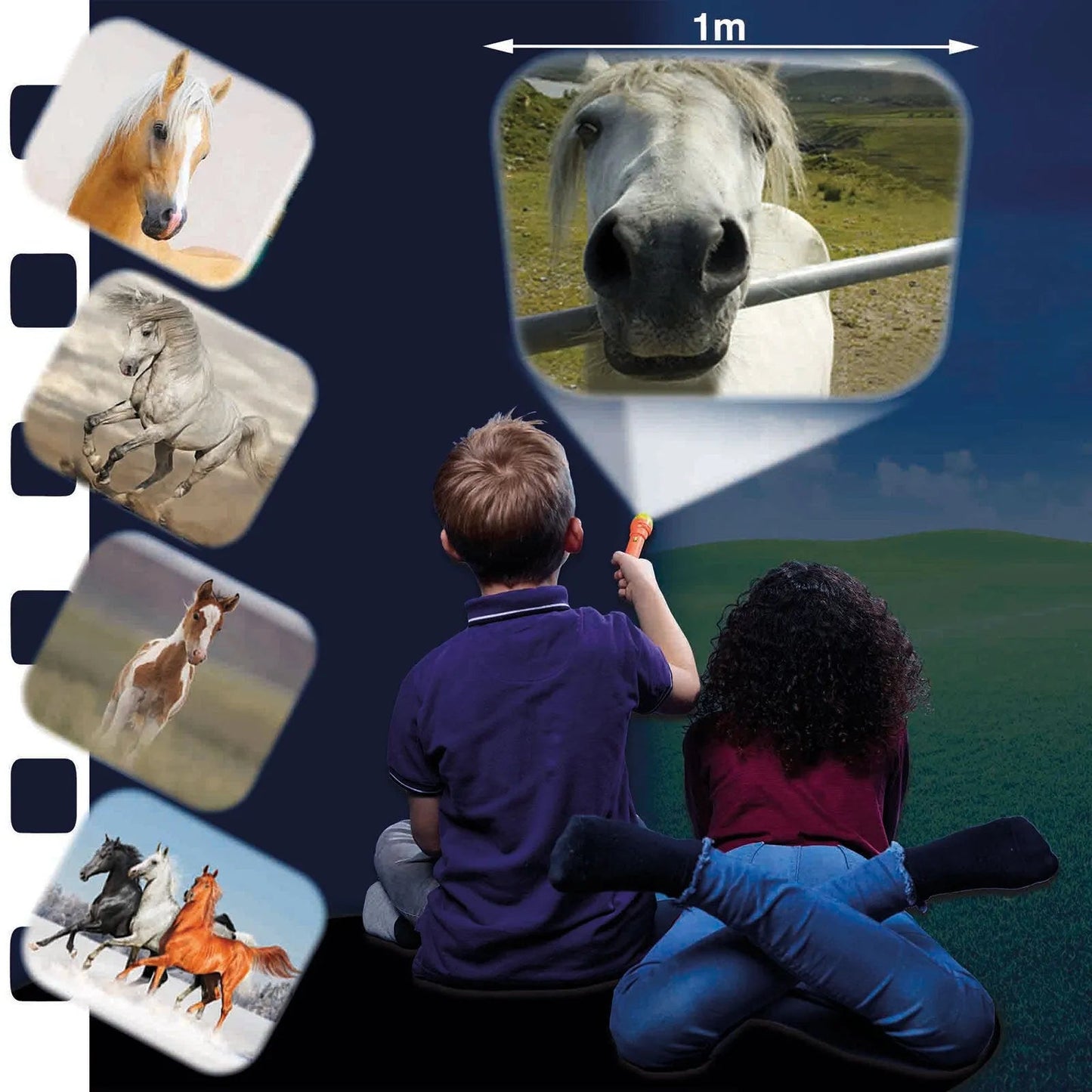 Brainstorm Torch and Projector - Horse Torch - mezetto ebebek ebebek