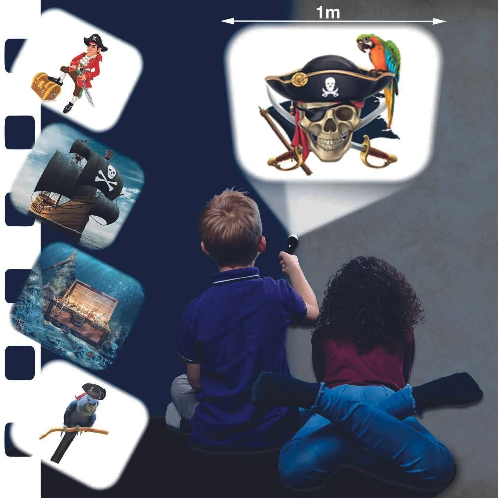 Brainstorm Torch and Projector - Pirate Torch - mezetto ebebek ebebek