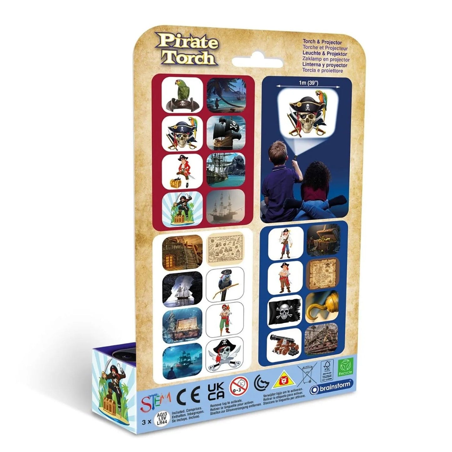 Brainstorm Torch and Projector - Pirate Torch - mezetto ebebek ebebek