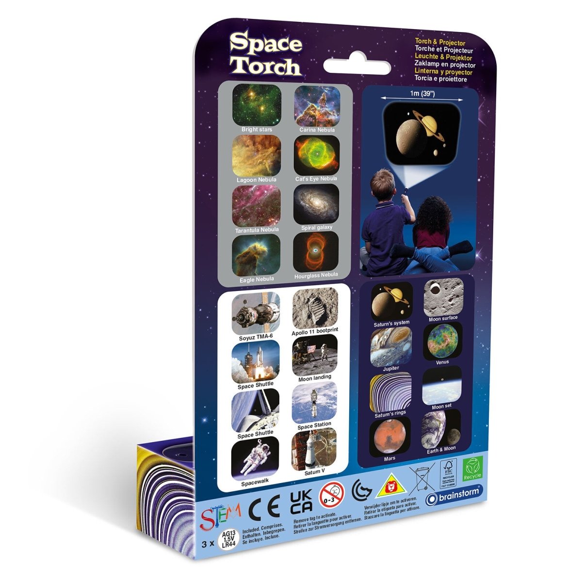 Brainstorm Torch and Projector - Space Torch - mezetto ebebek ebebek