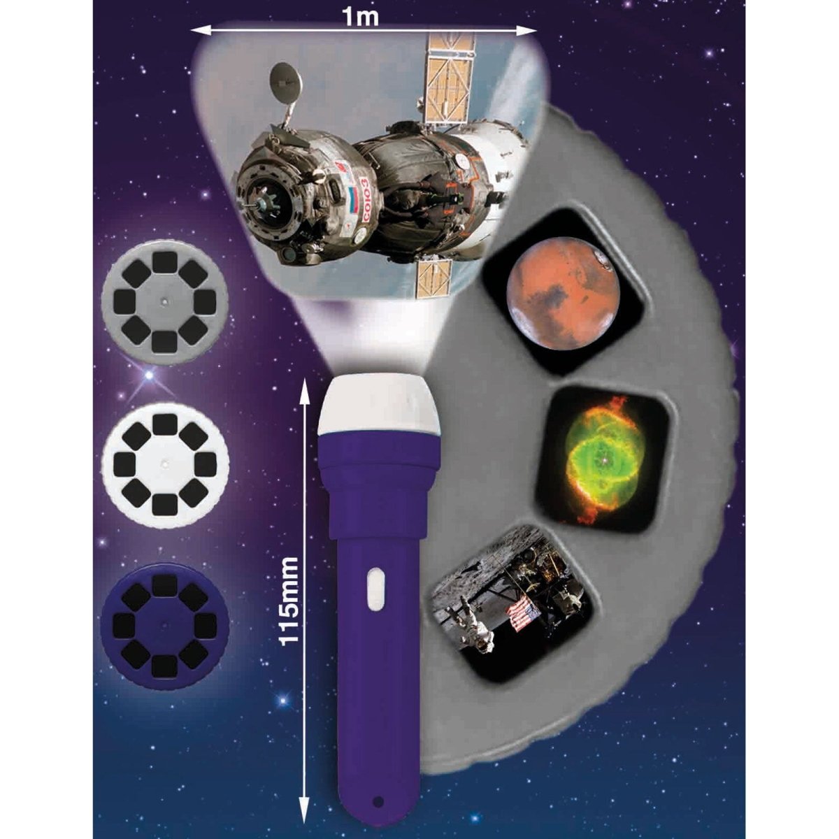 Brainstorm Torch and Projector - Space Torch - mezetto ebebek ebebek