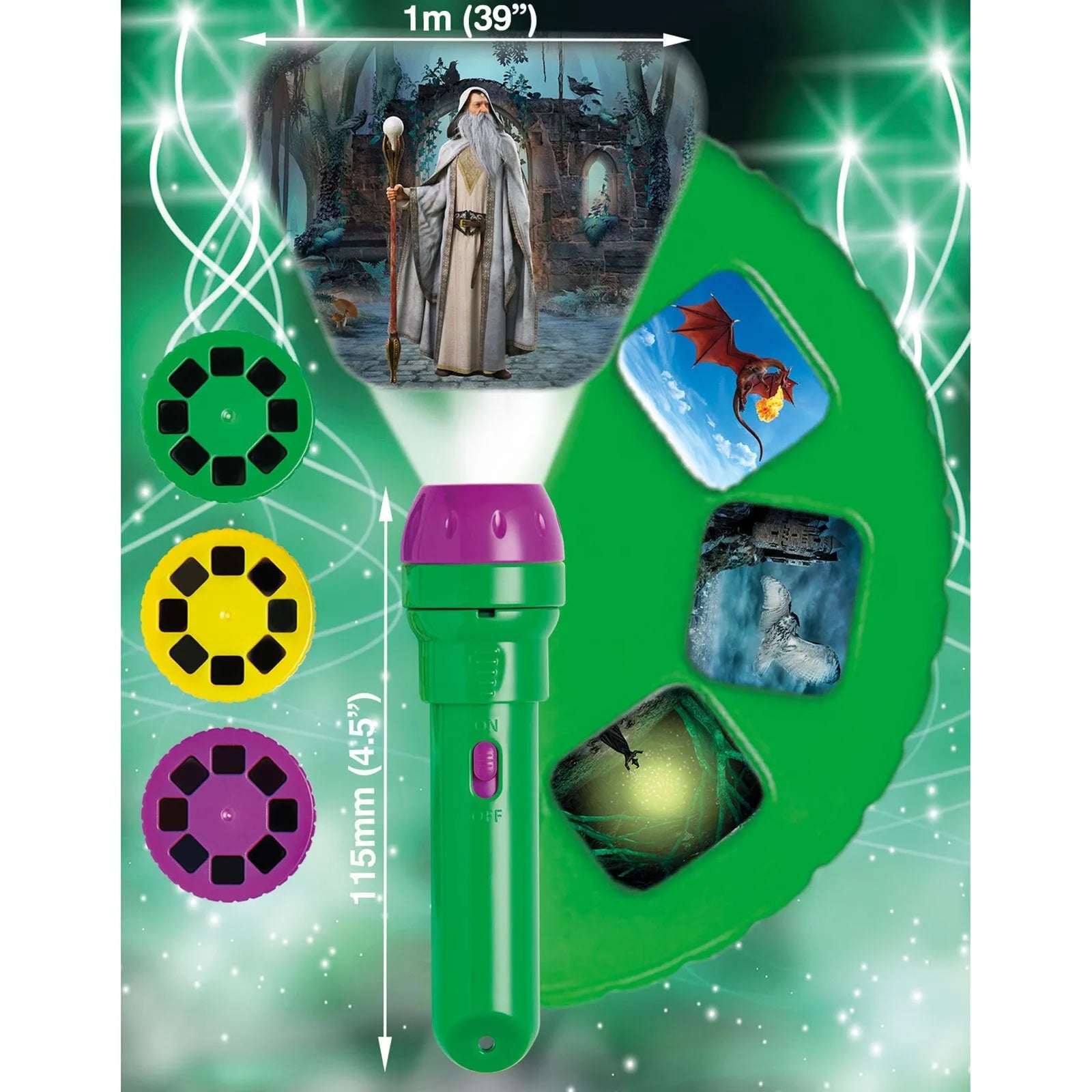 Brainstorm Torch and Projector - Wizard & Dragon - mezetto ebebek ebebek