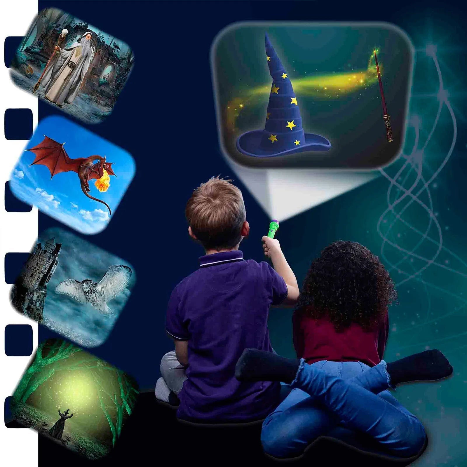 Brainstorm Torch and Projector - Wizard & Dragon - mezetto ebebek ebebek