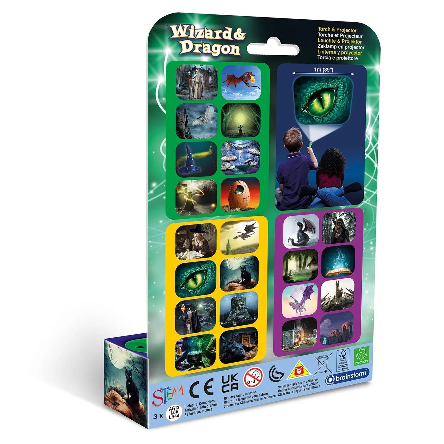 Brainstorm Torch and Projector - Wizard & Dragon - mezetto ebebek ebebek