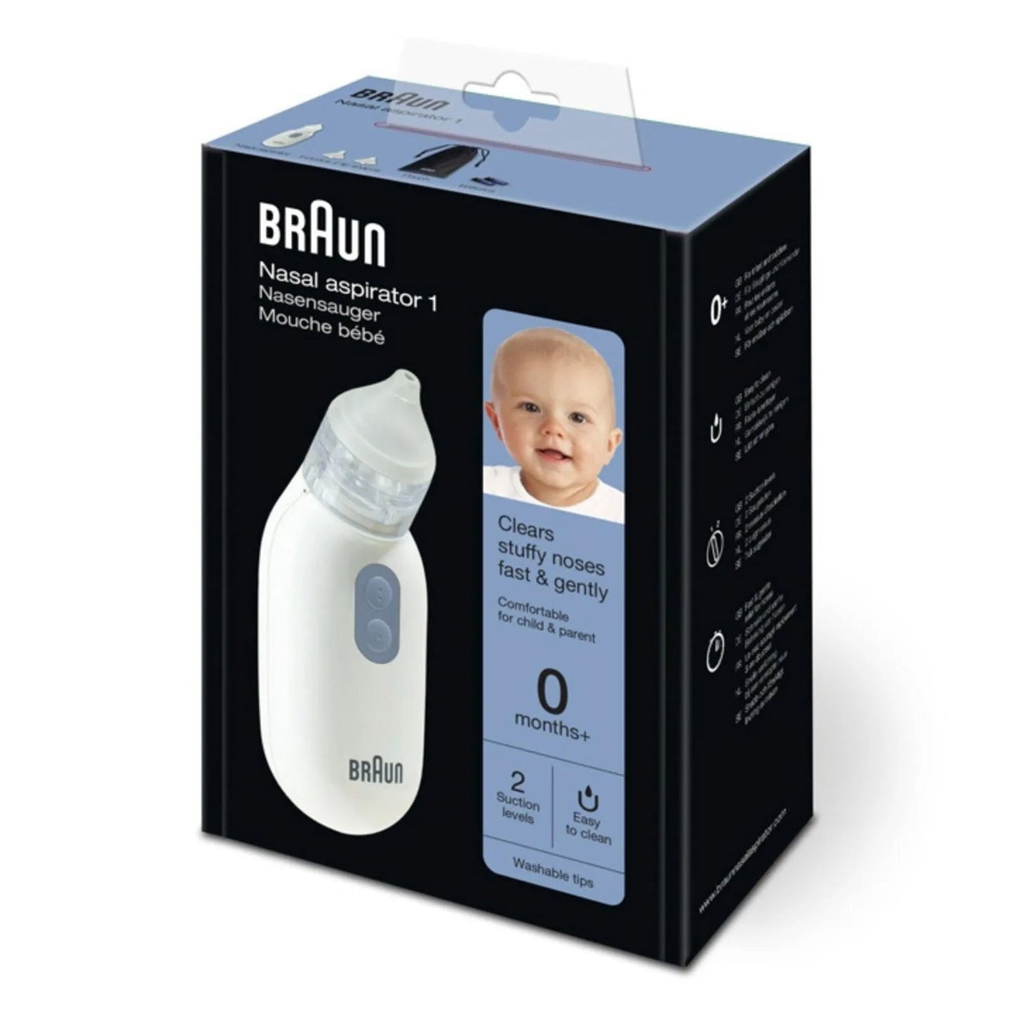 Braun BNA 100 EU Nasal Aspirator 0 M+ White - mezetto ebebek ebebek