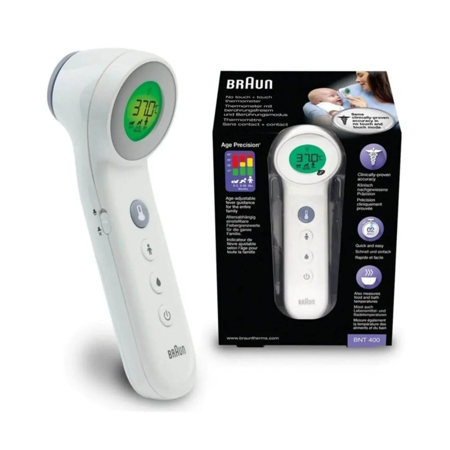 Braun BNT400 No Touch + Touch Thermometer - mezetto ebebek ebebek