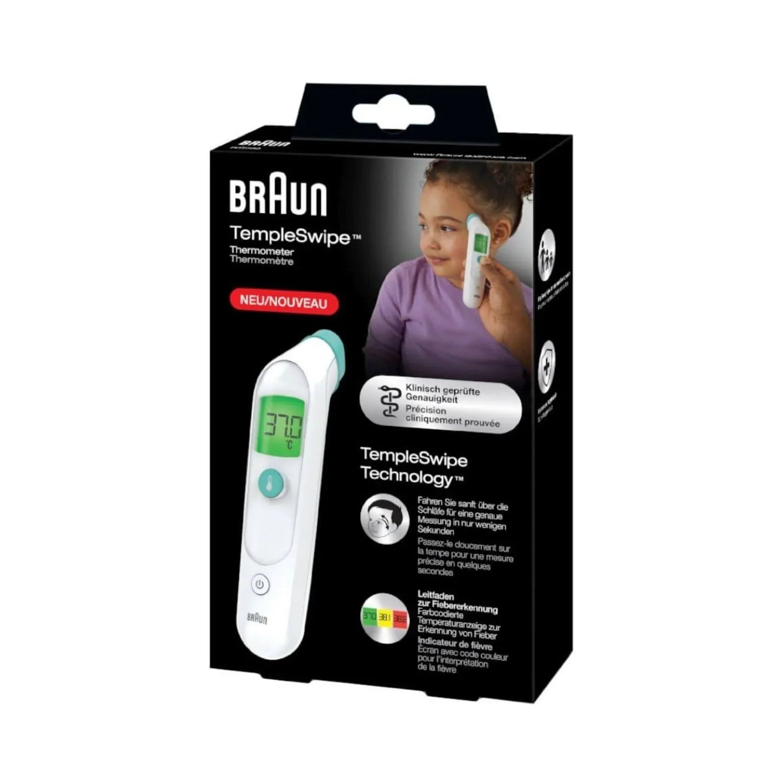 Braun BST200 TempleSwipe Forehead Thermometer - mezetto ebebek ebebek
