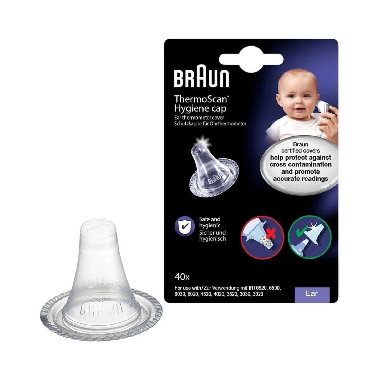 Braun LF40 Hygiene Caps for ThermoScan Ear Thermometer - mezetto ebebek ebebek