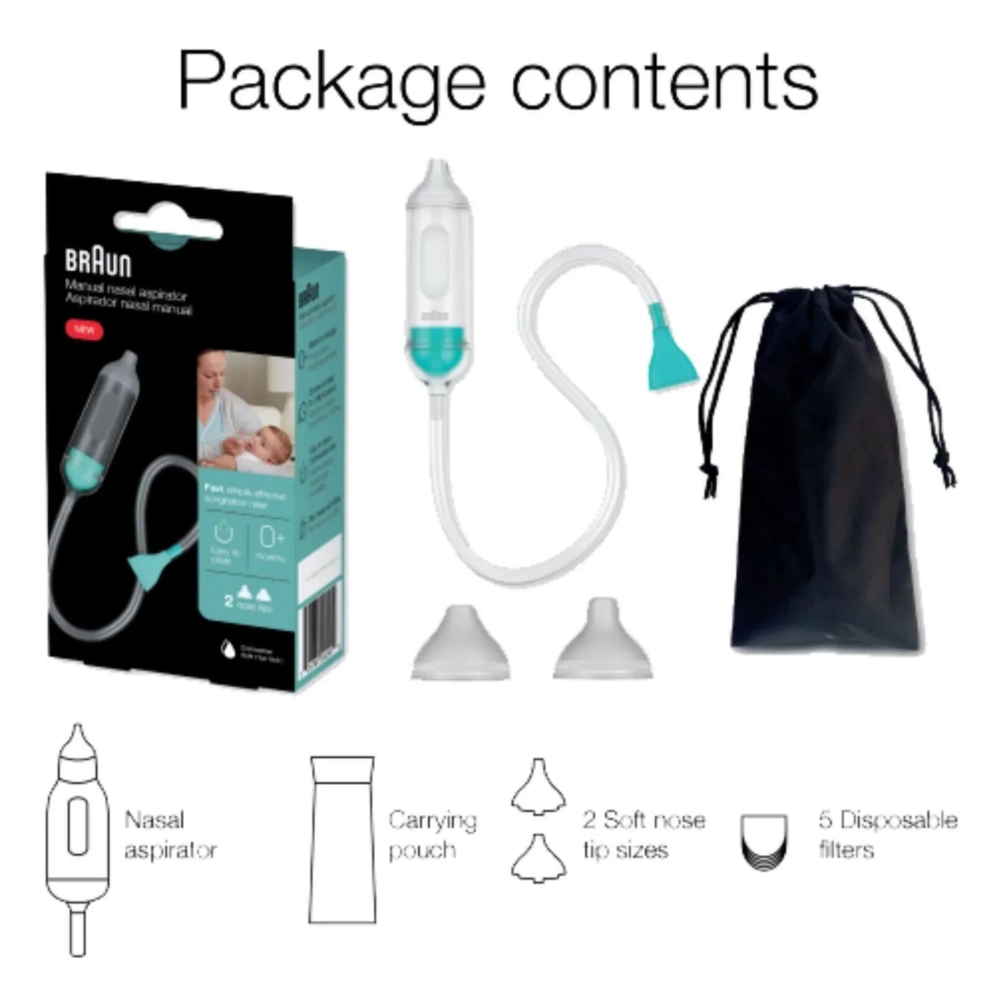 Braun Manual Nasal Aspirator - mezetto ebebek ebebek