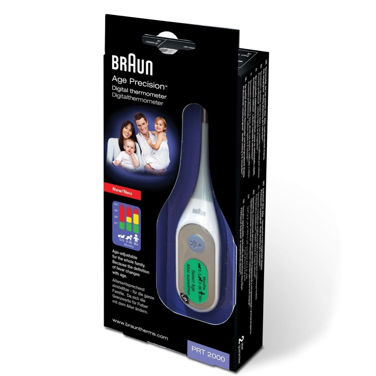 Braun PRT - 2000 Age Precision Digital Thermometer - mezetto ebebek ebebek