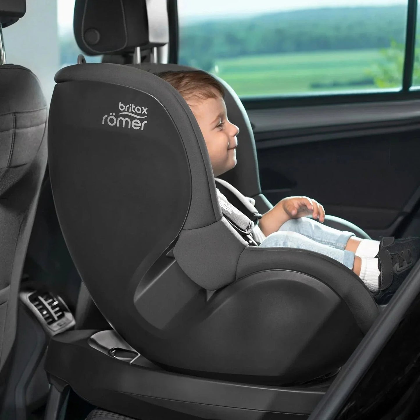 Britax Römer Dualfix M Plus 360 Spin Car Seat - Midnight Grey - mezetto ebebek ebebek