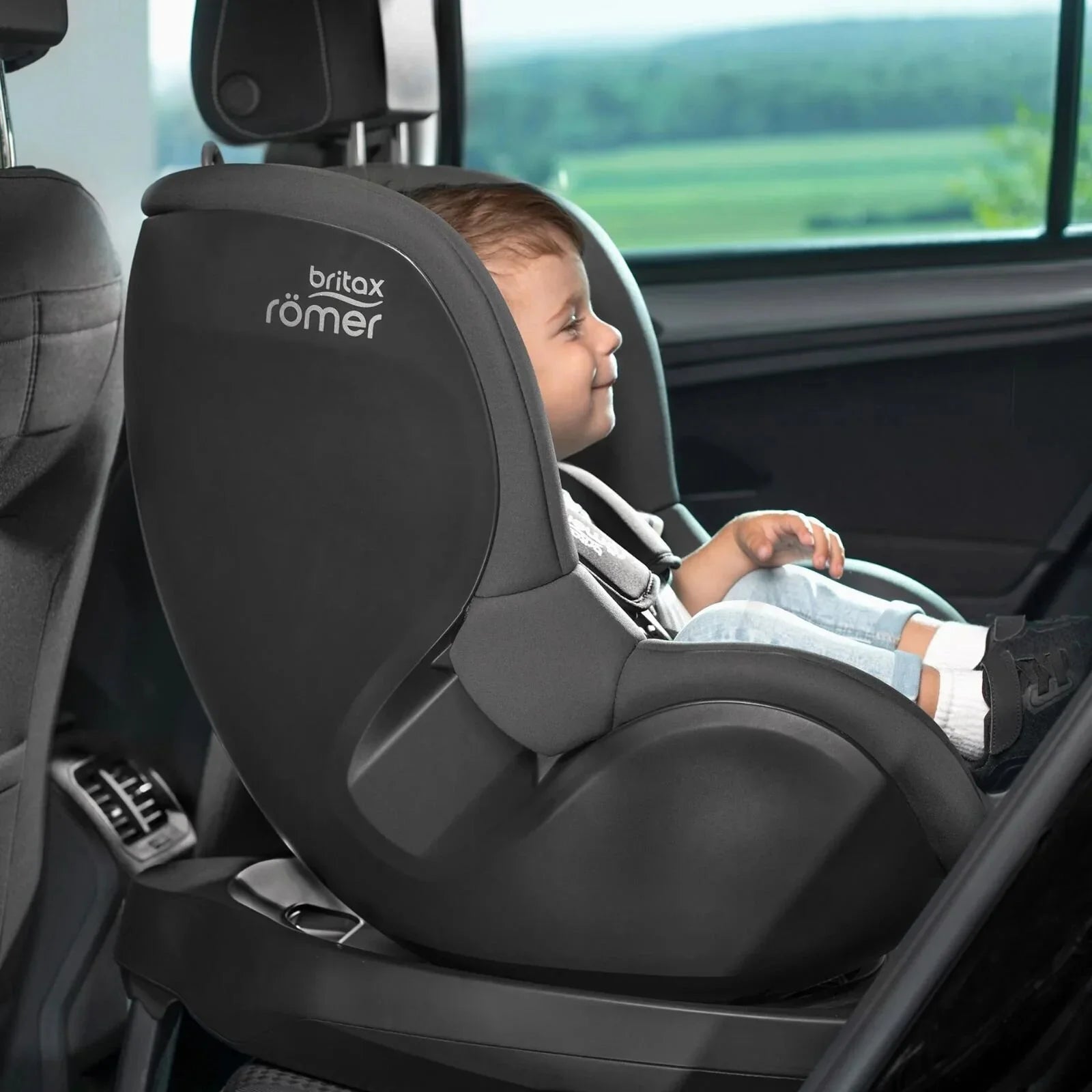 Britax Römer Dualfix M Plus 360 Spin Car Seat - Midnight Grey - mezetto ebebek ebebek