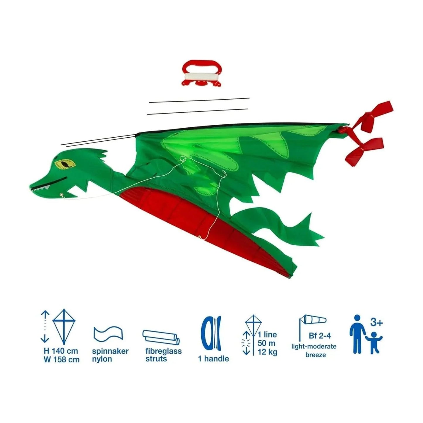 Brookite 3D Chinese Dragon Kite - mezetto ebebek ebebek