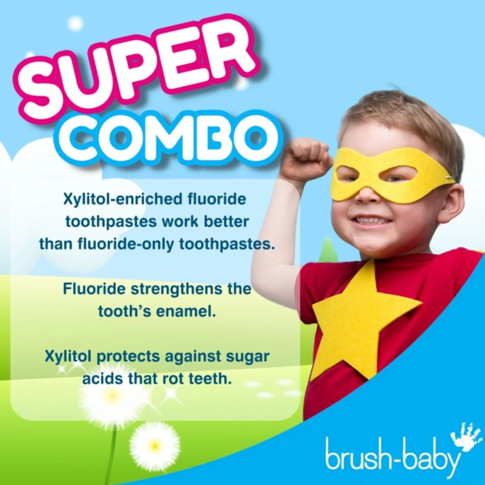 brush - baby Applemint Toothpaste 0 - 3 years 50ml - mezetto ebebek ebebek