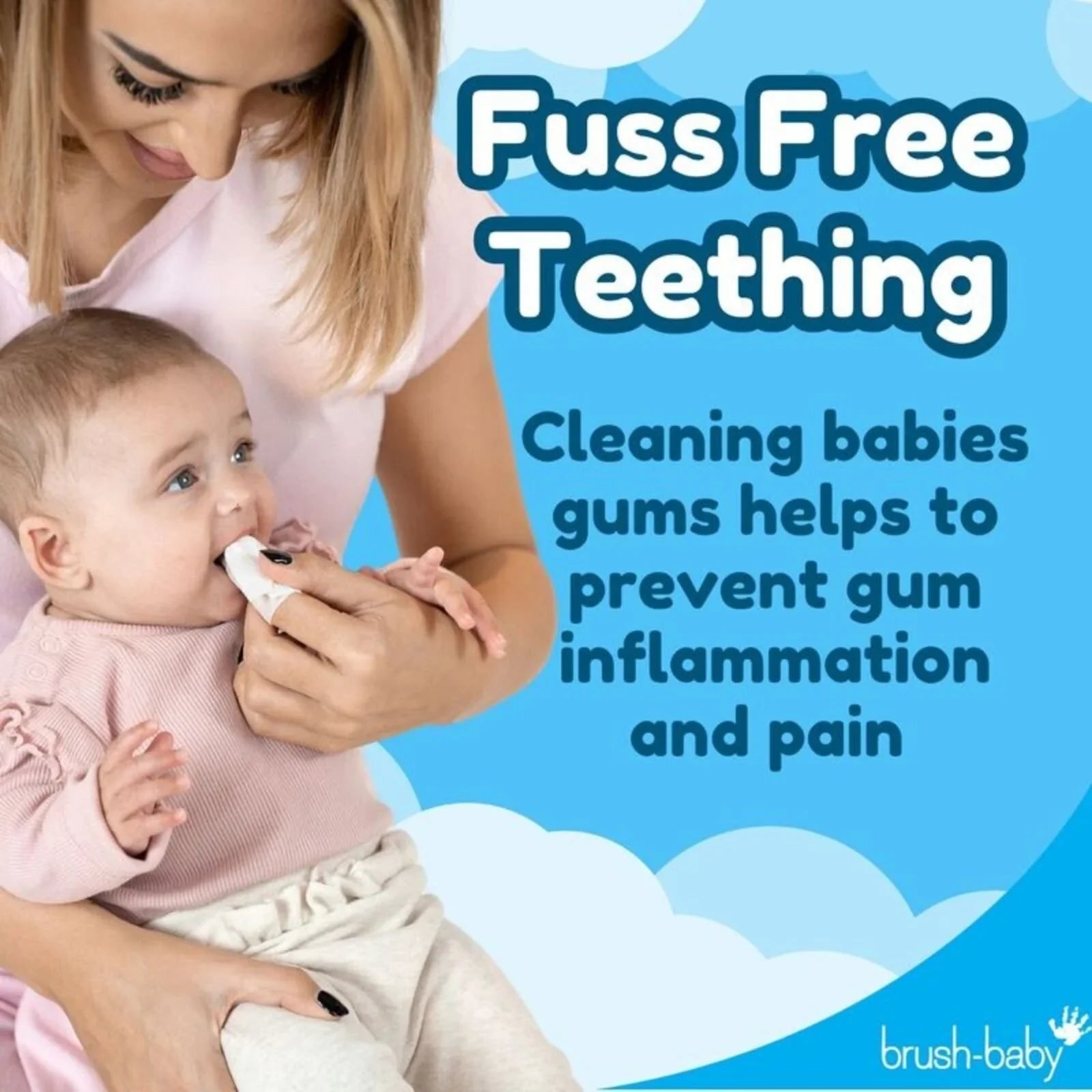 brush - baby Biodegradable Teething Wipes From Birth - mezetto ebebek ebebek